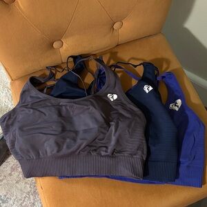 Women's Best Sports Bra Set - Navy, Blue, Purple